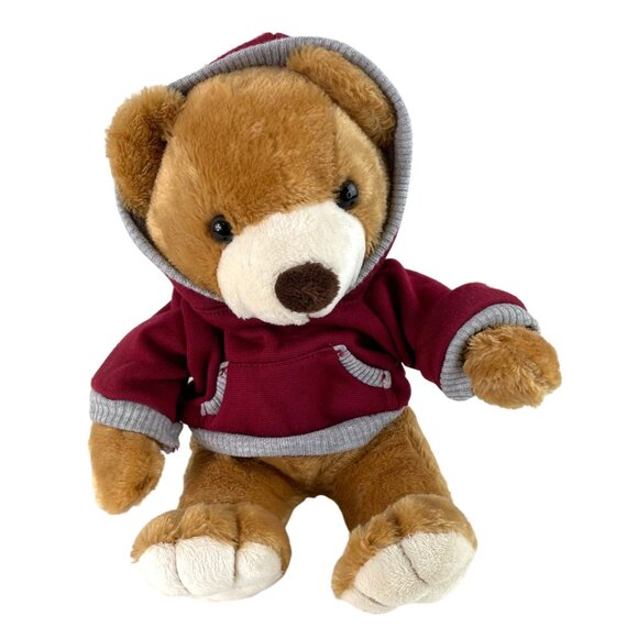 Dan Dee Collectors Choice Brown Teddy Bear w/Magnetic Hands Hooded Sweatshirt - Picture 2 of 10
